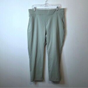 Columbia Khaki Gray Pull-on Cropped Ankle Pants Size XL
